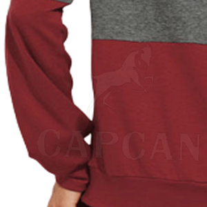 À la mode femmes 100% coton épais sweats à capuche nouveau haute qualité décontracté hiver tricoté tissu sweats à capuche personnalisable teint uni - Product Image 5