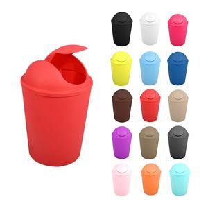 Poubelle à couvercle articulé rouge AKO 5,5 L - Product Image 5