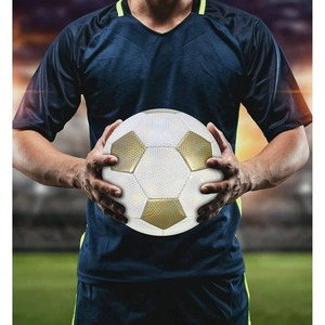 Ballons de football Alaay haute durabilité avec logo personnalisé, pour le jeu en rue, en caoutchouc moulé, taille 5, entraînement, couleur et emballage personnalisés - Product Image 5