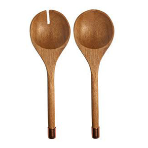 Tabletop Handmade <b>Wooden</b> <b>Salad</b> <b>Server</b> Set with Spiral Shape Handle 100% Handmade in INDIA Eco Friendly Products 2023 - Product Image 6