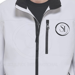 Best Selling <b>Warm</b> Softshell Winter <b>Jacket</b> for Men Stand Collar Custom Logo High Street Style <b>Waterproof</b> Breathable Eco-Friendly - Product Image 5