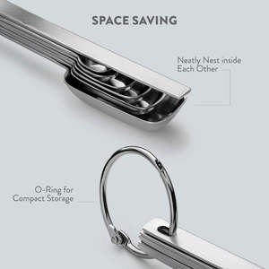 7-Piece Premium Stainless Steel <b>Measuring</b> <b>Spoons</b> Set - Product Image 4