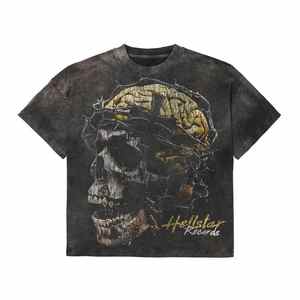 Camiseta Vintage Personalizable para Hombre, Lavada al Ácido, Estilo Desgastado, Impresión DTG Única, Logotipo Boxy Valley en la Parte Delantera, 100% Algodón Ecológico - Product Image 4