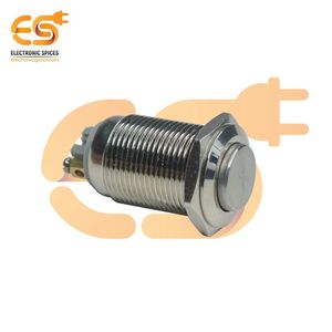 6 mét kim loại push button chuyển 2A 12-24V tự khóa bạc tone với vít pin mô hình up8462a - Product Image 2