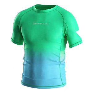 New Design Quick Dry Long MMA Rash Guard Compression <b>Swim</b> Shirt for <b>Men</b> Hot Sale Custom Print MMA Fight Wear - Product Image 5