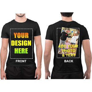 Camiseta de Manga Corta 100% Algodón, Tejido Transpirable, Estilo Urbano, Personalizable con su Propio Logotipo o Texto por Sublimación, Venta al Por Mayor - Product Image 1
