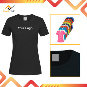 Camiseta de Algodón de Punto Sólido Antiarrugas para Hombre, Manga Corta, Cuello Redondo, con Logotipo Frontal, Servicio Personalizado OEM Disponible - Product Image 3