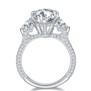 Solitaire 925 Sterling <b>Silver</b> <b>Ring</b> Pear Cut Diamond <b>Ring</b> Customized 14K Real Gold Jewelry Engagement Wedding <b>Ring</b> for <b>Men</b> Women - Product Image 2