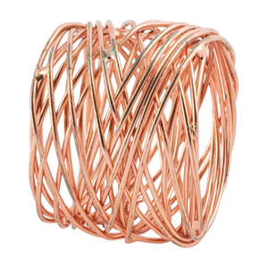 Porte-mouchoirs en métal de qualité supérieure maille à la main ronds de serviette Design fantastique décoration de Table à manger porte-serviettes à vendre - Product Image 3