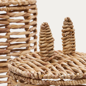 Ensemble de 2 paniers décoratifs en jacinthe d'eau, panier de rangement pour salle de bain, prix de gros du Vietnam - Product Image 3