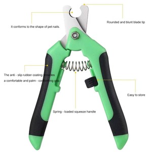 Coupe-ongles pour animaux de compagnie en acier inoxydable, <span class=keywords><strong>ciseaux</strong></span> à ongles obliques pour chats et chiens, vente en gros - Product Image 4