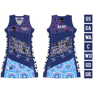 Women High Quality Personalization Plus Size Netball <b>Dresses</b> Teams Clubs Custom Sublimated Bibs Spandex/Cotton Uniform - Product Image 3