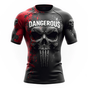 Proveedor de protectores contra sarpullidos MMA personalizados Fabricante de protectores contra sarpullidos de calidad superior 100% para entrenamiento, competición y práctica - Product Image 4