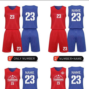 Conjuntos de uniformes de baloncesto para hombre personalizados, camiseta de baloncesto transpirable de secado rápido - Product Image 1