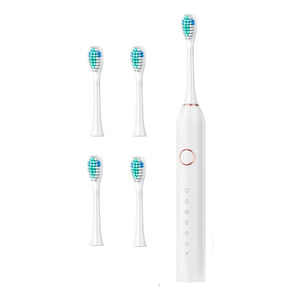 Rechargeable Electric <b>Toothbrush</b> with 4 Brushes - Assorted Colors - Product Image 1