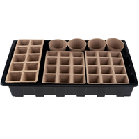 Serre miniature TG77613 pour semis avec pots en tourbe préformés pour un soin pratique des semis