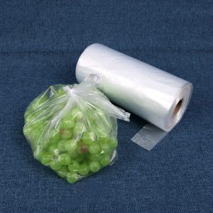 Bolsa de plástico HDPE LDPE Clear Poly Flat Produce Bolsas en rollo seguras para alimentos - Product Image 5
