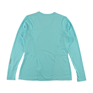 Brooks Essentail Ls Camisetas y camisetas deportivas con cuello en V para mujer Color: Helium 100% auténtico - Product Image 3