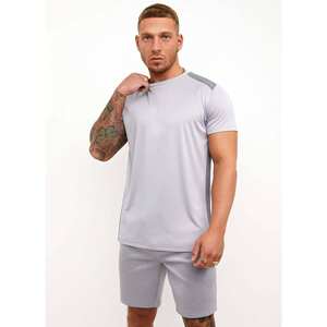 Summer 2025 Breathable & Fashionable Men Shorts Crew Neck Twin Set Twins Set 2 Piece Poly <b>Twinset</b> T-Shirt Short Sleeve - Product Image 6