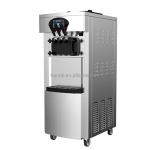 Machine de fabrication de crème glacée molle à trois saveurs en gros Machine à crème glacée commerciale Machine à crème glacée à service mou