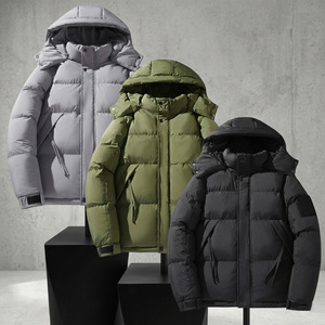 Customize Men's Winter <b>Parka</b> <b>Jacket</b> with Adjustable Hood Thick Insulated <b>Waterproof</b> Snow Coat for Outdoor Work and Travel Use - Product Image 4