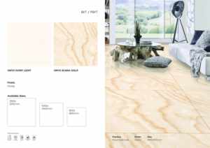 Dalles de sol en porcelaine brillante 1200x1200 Finition contemporaine élégante - Product Image 2