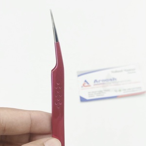 Pinzas de estrellas de aislamiento púrpura de alta calidad para extensiones de pestañas al por mayor de acero inoxidable sostenible y elegante - Product Image 2