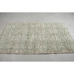 Tapis vintage, tapis turc d'appoint 3,4x6,6 pieds, tapis ombré vert et marron - Product Image 3