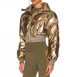 Veste matelassée pour femme Manteau d'hiver court à la mode avec rembourrage isolé et confort Veste matelassée de qualité supérieure pour femme - Product Image 6