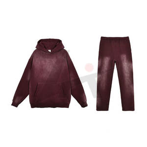 Survêtements d'hiver décontractés à capuche pour hommes et femmes, en molleton mi-lourd, respirants, avec impression personnalisée, vêtements de sport décontractés - Product Image 4