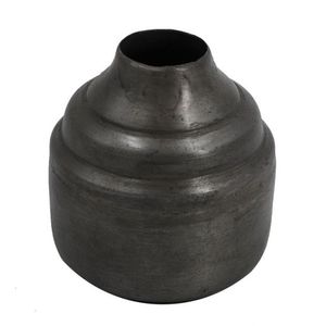 Hermoso florero de metal de primera calidad con grabado artístico, que agrega un toque de lujo y sofisticación a los interiores de las casas - Product Image 4