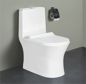 Nam mỹ hiện đại nhà vệ sinh giá rẻ thiết bị vệ sinh gốm phương Tây commode siphonic S-trap một mảnh nhà vệ sinh - Product Image 3