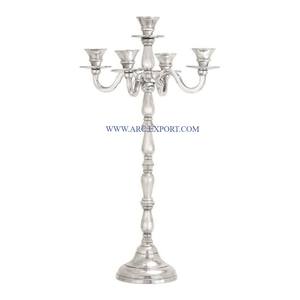 Unique Designing Metal Brass Table Top Candelabra Wedding and <b>Christmas</b> Table Ware Decorative <b>Centerpiece</b> Candelabra in India - Product Image 6