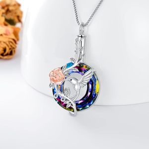 Urna de cristal de volcán moderna para cenizas, tamaño personalizado, joyería de cremación de plata esterlina, recuerdo de recuerdo para mujeres y niñas - Product Image 3