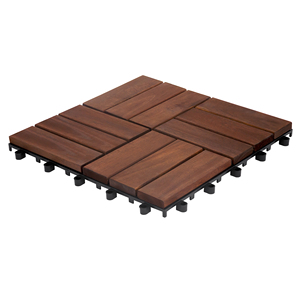 New Hot Item FG-VG12BR Solid <b>Wood</b> Tile Modern Design <b>Wood</b> Texture Outdoor Balcony Decoration Vietnam Anti-Slip Antibacterial - Product Image 4