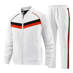 Ensemble de survêtement personnalisé pour homme en molleton 100 % coton, séchage rapide, coupe-vent, grande taille, idéal pour l'entraînement et la gym - Product Image 1