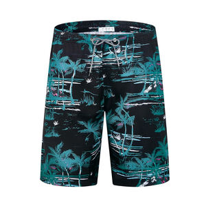 Shorts de sport de plage d'été en polyester et élasthanne, shorts de sport personnalisés noirs pour hommes - Product Image 4