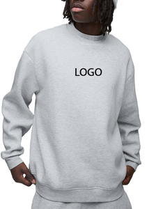 Sudadera de Hombre Personalizada con Logotipo Estampado, Gruesa, de Algodón y Felpa, Estilo Holgado, Secado Rápido, Transpirable - Product Image 1