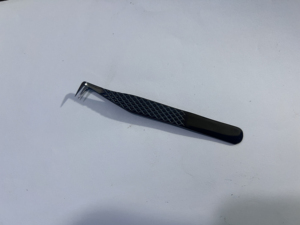 Pinzas de extensión de pestañas con volumen de revestimiento de Plasma negro de 90 grados envío gratis - Product Image 4