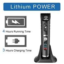 Kit de Cortapelos Recargable de Alta Resistencia con Base de Carga, 1 Capa de Peluquería, 8 Guías, Recortadora de Pelo Inalámbrica a Batería - Product Image 2