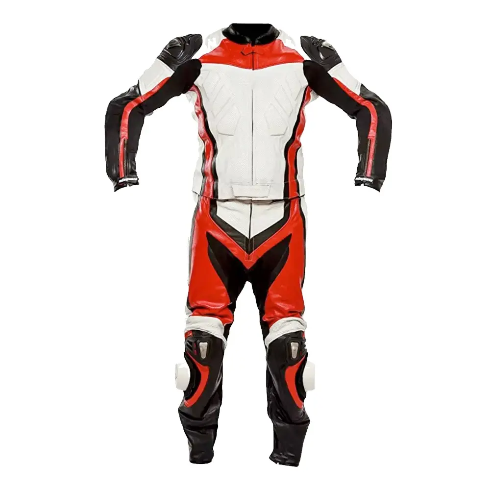 Motorbike Cowhide Racing & Sport Suit Motorcycle Leather Suit Pakistan Manufacturer Motorbike Wear Racing Leather suit