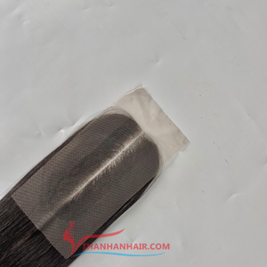 MEJOR VENTA Extensiones de cabello con cierre de encaje de color negro natural 100% Cabello humano vietnamita de alta calidad Sin desprendimiento Sin enredos - Product Image 4