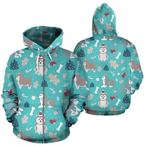 Sweat à capuche en polaire zippé pour homme et femme, avec impression par sublimation, design respirant, couleurs et logos personnalisables - Product Image 2