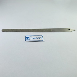 6flowers Stainless Steel <b>Nail</b> <b>File</b> Professional Single Side Polishing Tool for DIY Manicure - Product Image 3