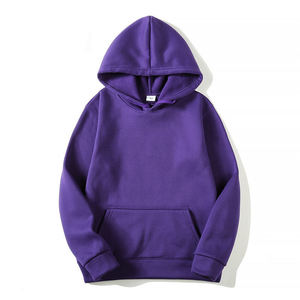 Sports Fitness Cotton <b>Fleece</b> Pullover Hoodies Manufacturer Custom Logo <b>Black</b> Plain Blank Men Hoodie Sweatshirt - Product Image 5