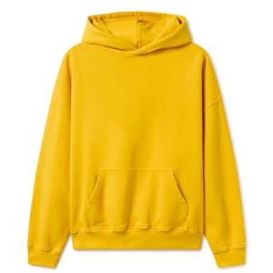 Veste à capuche jaune pour hommes pull à manches longues en coton polaire durable chaud confortable hiver sweats à capuche décontractés pour hommes et femmes - Product Image 1
