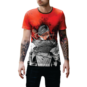 Camiseta de hombre con logotipo de impresión por sublimación personalizada de alta calidad, moda de verano, Material Flexible personalizado, 100% poliéster transpirable - Product Image 4