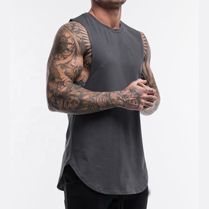 Camisetas sin mangas negras de alta calidad para hombre, ropa de gimnasio de punto transpirable, ajuste holgado para actividades al aire libre, las más demandadas, personalizadas - Product Image 5