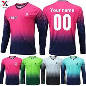 Maillot de football professionnel pour équipe, 100% polyester, séchage rapide, respirant, impression de logo personnalisée, prix de gros usine, entraînement - Product Image 5