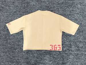 เสื้อยืดผ้าฝ้ายผู้ชายพิมพ์ลายปะติดแขนสั้นใส่สบายสไตล์สตรีทแวร์ผลิตจากโรงงาน - Product Image 4